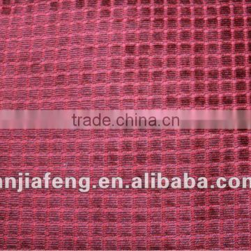 brushed mini checked velvet fabric for sofa cationic fabric