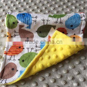 20 Cute Cartoon Designs Availble of Two Layers Minky Baby Wipe Cloth BC16032102S photo-2
