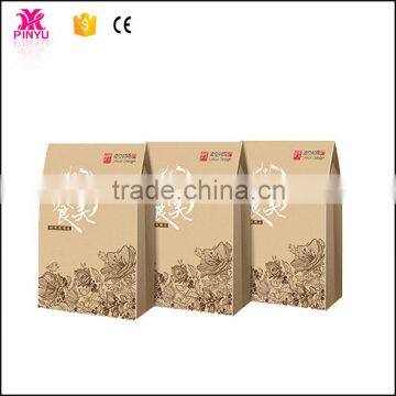 Eco health kraft brown food grade paper bag for dinner package