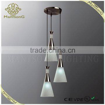 2015 hot sale modern decorative hand blown glass pendant light