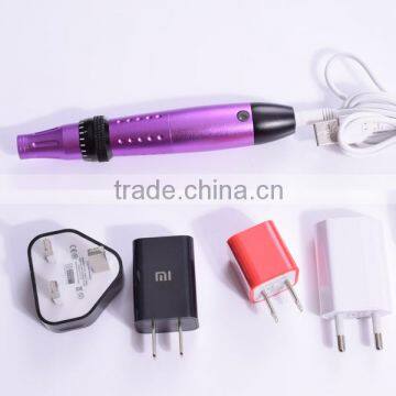 2016 Rechargeable Derma Pen Electric Micro Needles Pen Beauty Equipment Derma Roller Meso Pen