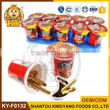 15g Chocolate With Biscuit Stick Cup