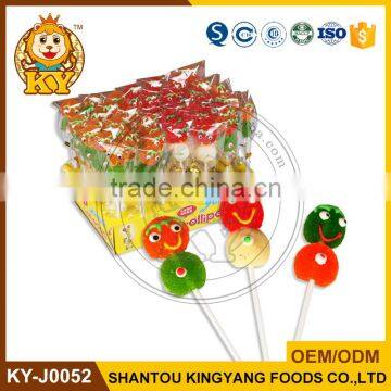 Gelatin Candy Snowman Gummy Jelly Lollipop