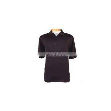 MEN'S BLACK COLLAR SHIRT/BLACK POLO T-SHIRT