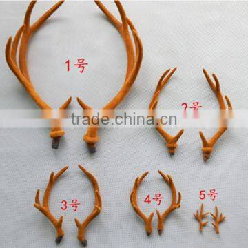 plush elk antler and horns for wall decor