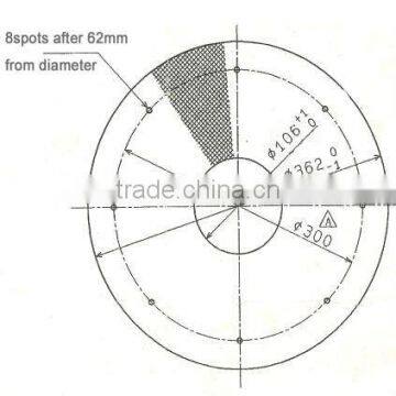 Multilayer 304 stainless steel Disc filters with 8 welded spots