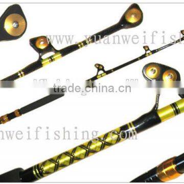 1Section handle curved Boat Fishing Rod