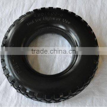 China wheelbarrow pu foam soli tire 4.00-8