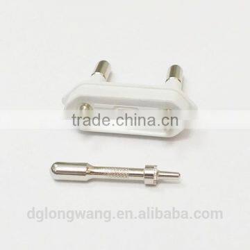 Factory price with custom CNC turning electroplate brass hollow pin insert