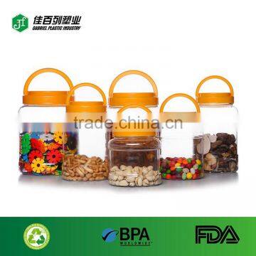 Handle Lid Screw Cap Transparent Plastic PET Bottle photo-2