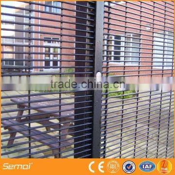 Anti-climb 358 security Fence with Small mesh aperture combined with 4mm wire