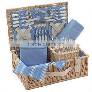 Promotional Natural Gift Set Willow Picnic basket