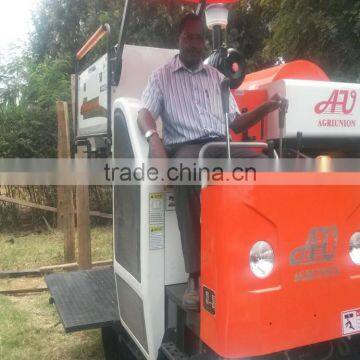 AGRIUNION Small Rice Combine Harvester photo-4