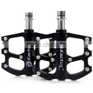 KACTUS 16C Bike MTB Mountain Magnesium Alloy Pedals BMX Bike Flat Platform CNC Steel 3 Bearings Axle photo-2