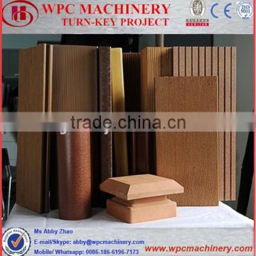 Wood plastic composition WPC decking machine for making WPC products/ wood plastic machine