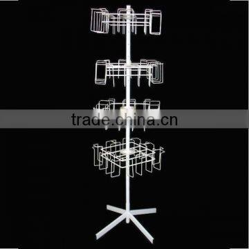 Supermarke Floor-standing 4 Tier Metal CD Display Rack photo-2