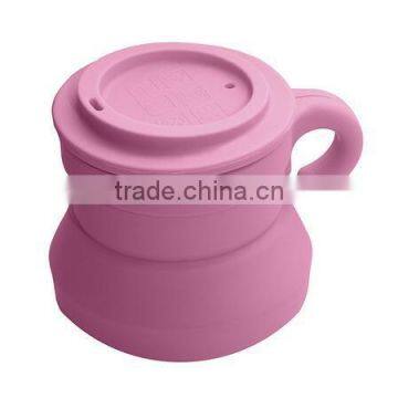 Silicone Travel Collapsible Camping Mug With Lid photo-4
