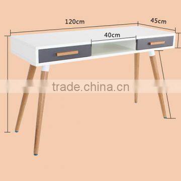 New Design Elegant Computer Desk,wooden Legs Modern Study Room Furniture photo-3