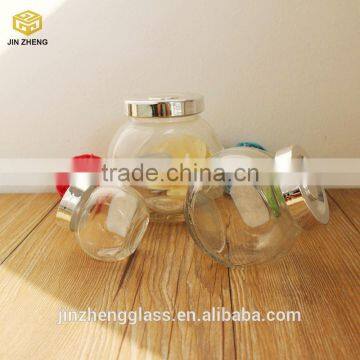 50ml 3* ROUND Mini Glass Storage Jars Tilt or Upright with Gifts