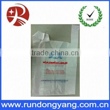 HDPE plastic rubbish bag for waste management