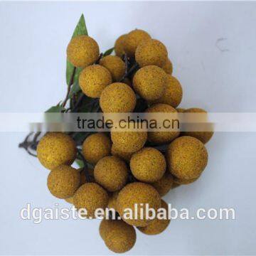 plastic fruit decoration artificial longan Chinese characteristic fruit