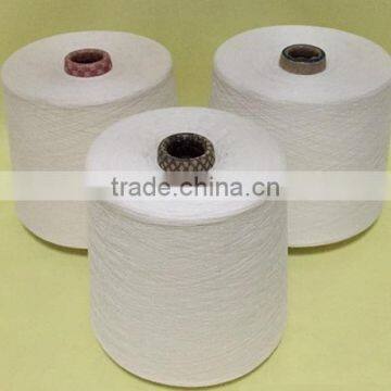 100%Raw White Cotton Polyester Blended Yarn for Knitting photo-3