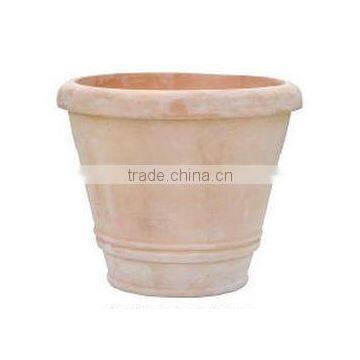 Painted/Washed Terracotta Pots, handmade clay pots for garden