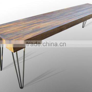 18 Inch 3 Rod Custom Color Metal Hairpin Table Legs for Outdoor Furniture photo-4