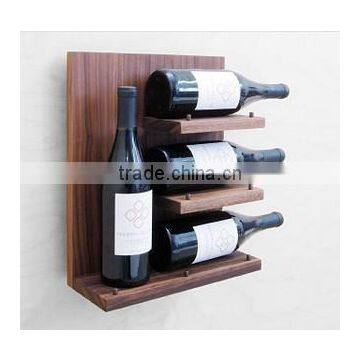 Hang on the wall wooden wine bottle wooden rack