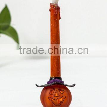 Latest Artificial Acrylic LED Candle Light Pumpkin Shape Base Halloween Decorations photo-3