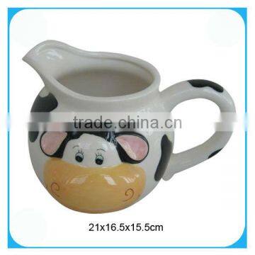 Kitchenware cow design porcelain milk pots