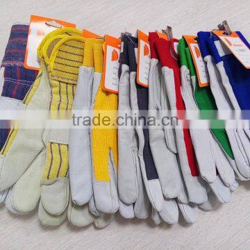 DDSAFETY Pig Leather Gloves With Cotton Back Safety Gloves photo-4