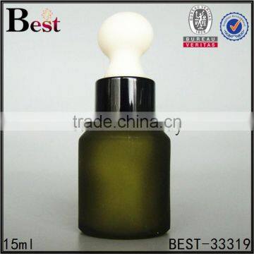 15ml  china cosmetic essence perfume glass bottle factories big rubber black plastic dropper bottle glass wholesale