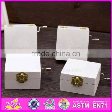 Classical Handmade Wooden Hand Crank Music Box With Customize W07B032-S photo-6