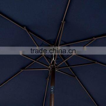Navy Blue 3M Fabric Patio Market Umbrella photo-3