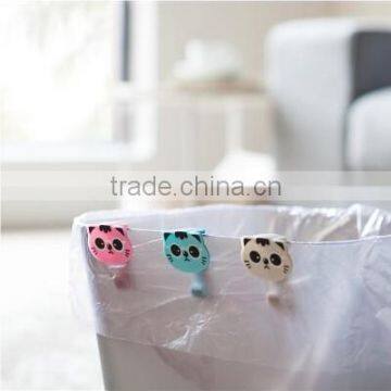 2015 New Small Plastic Garbage Can Clip Holder Diy Mini Cat Plastic Clips photo-2