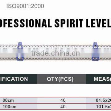 Five Vials Level Spirit Level With Scale Aluminium Level Ruler photo-2