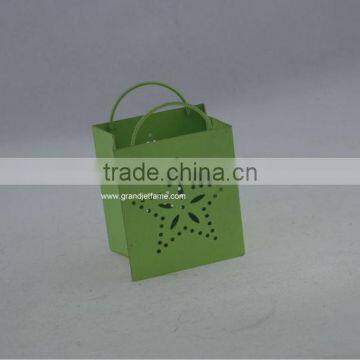 homeware green emboss star iron box