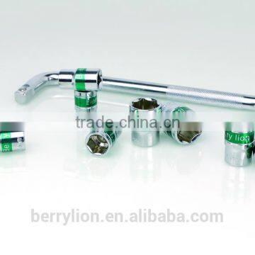 Berrylion Socket Set 9pcs Sockets With 1piece L Type Curved Rod Wrench photo-5