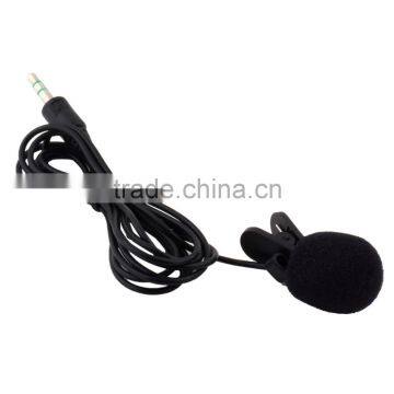 Portable Mini Microphone Speaker 3.5mm Tie Lapel Lavalier Microphone Clip for Lectures Teaching