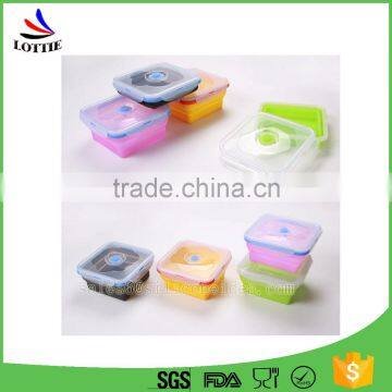 Lunch Box and Foldable Cup Silicone Dinnerware photo-3
