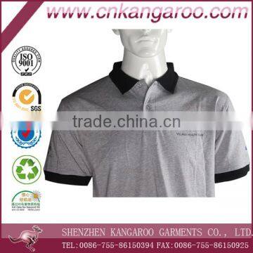 2016 Grey Printed Mercerized Cotton T-shirt photo-3