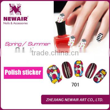 VIVI 12 pcs Circus troupe Clown nail polish strips