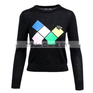 2017 Fashion Knitted Sweater Pullover Jumpers Knit Woman Sweater photo-3