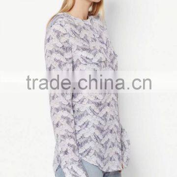 Chinese Style Ladies Silk Shirt Fashion Design Low Price photo-2