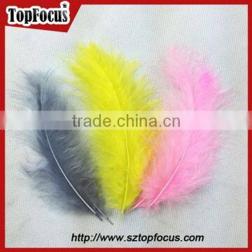 any color cleaning down turkey feather for hat wedding decoration