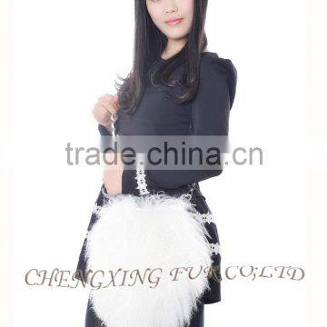 CX-H-09 Fashion Genuine Mongolian Lamb Fur Cheap Handbags From China photo-2
