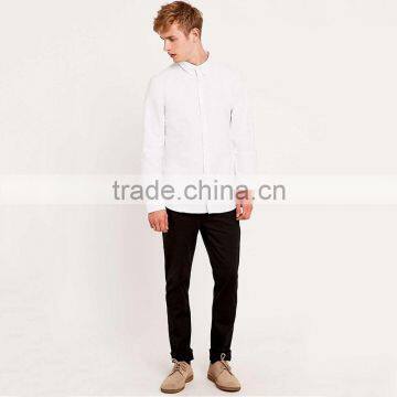 2016 High Quality Long Sleeve Linen Cotton Business Designer Mens Casual Slim Fit Shirts photo-3