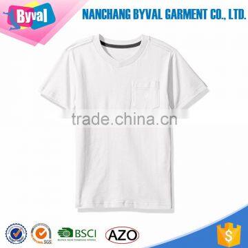 Kids V Neck T Shirt Printing T-Shirt Fit Neat Classic Look Shirt With Pocket