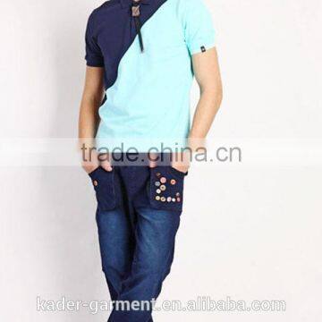 Color Combination Polo Shirts , Color Block Polo Shirts ,Golf Shirts photo-3